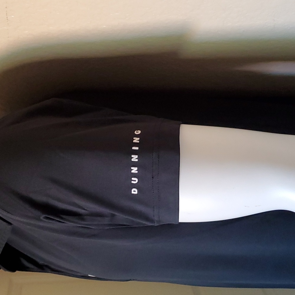 Dunning Slim Fit Mens Golf Polo Black Large Excellent Condition